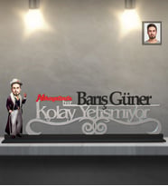 Kişiye Özel Kabadayı Karikatürlü  Kolay Yetişmiyor Ahşap Biblo Bay-4