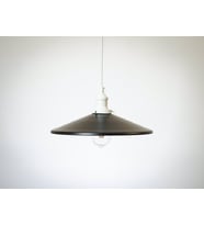 RİOLİGHT RETRO TEKLİ METAL SARKIT AVİZE ŞAPKA ÇAPI: 38CM (Siyah)