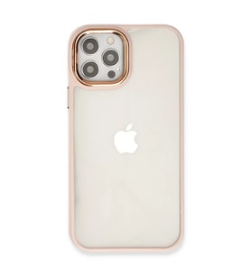 İphone 12 Pro Max Kılıf Dora Kapak - Pudra