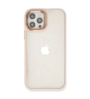 İphone 12 Pro Max Kılıf Dora Kapak - Pudra