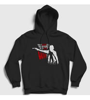 Presmono Unisex Siyah Why The Walking Dead Kapüşonlu Sweatshirt 221237tt