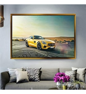 Altın Çerçeveli dekoratif tablo a1657 (Gold)