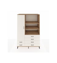 Kronos Dolap 7 Raflı 6 Çekmeceli Tek Kapaklı  132x59x195 Çam-Aytaşı/Aytaşı