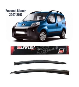 Peugeot Bipper Mugen Cam Rüzgarlığı 2007-2017 arası 2'li  Sunplex (Beyaz)