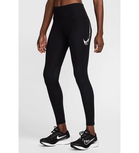 Nike Fast Dri Fit Mid Rise 7/8 Length Leggings With Pockets Kadın 3 Cepli Antrenman Taytı Siyah FV6682-010