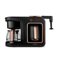 Karaca Hatır Plus Barista 6 in 1 Latte Cappuccino ve Közde Türk Kahve Makinesi Black Copper