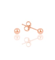 Söğütlü Silver Gümüş rose 5 mm gümüş top küpe