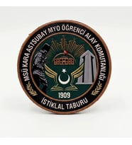 İSTİKLAL TABURU7 CM TPU PEÇ - MSÜ KARA ASTSUBAY MYO Arma - TPU PEÇ