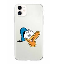 Apple iPhone 11 Uyumlu Kapak Donald Duck Tasarımlı Şeffaf Silikon Kılıf