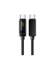 Zuidid Ultimate UPD4160T 60W LCD Ekranlı Metal Başlıklı Hasır Örgü Type-C to Type-C Hızlı Şarj ve Data Kablo