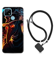 Realme C11 C21 C21Y C25Y C11 2021 Kılıf Boyun Askılı Silikon Karga 1616