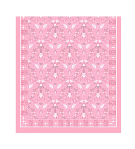 Şehri Şal Bambu Kraş Şal 6371 Pembe