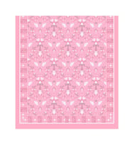 Şehri Şal Bambu Kraş Şal 6371 Pembe