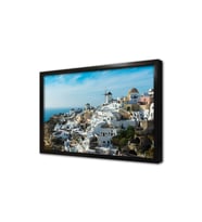 Santorini Adası Çerçeveli Mdf Tablo