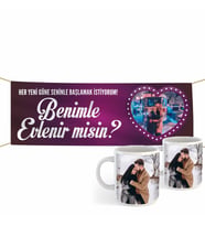 Evlilik Teklifi Kumaş Pankart -21-