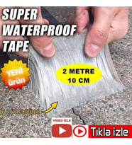 2 Mt X 10 Cm Tape Çatı Boru Çadır Pimaş Tamir Bandı Su Geçirmez Bant Çamur Bant Su Sızdırmaz Bant