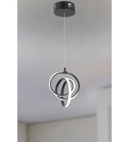 Opalia Sarkıt Avize – 4 Farlı Renk Seçenekli Modern Tasarım Avize (Siyah)