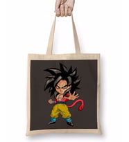 MiniGoku Super Sayajin 4 Bez Çanta Uzun Saplı