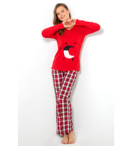 DoReMi Bayan Pijama Takımı (Kırmızı)