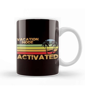 Mode Vacation Activated Island Sunset Sunrise Beach Travel Kupa Bardak Porselen