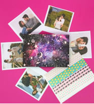 Kişiye Özel 6 Fotoğraflı Space Tarot Tasarımlı Mini Albüm