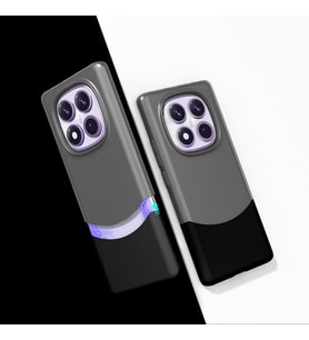 Xiaomi Redmi Note 14 Pro 4G Kılıf Mıknatıslı Çift Renk Duble Kapak (Siyah)