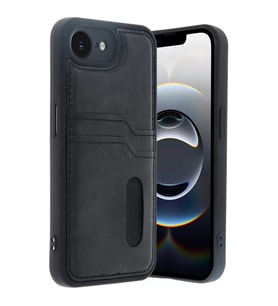 İphone 16E Sara Kartvizitli Deri - Siyah