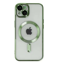 iPhone 14 Kılıf Kross Magneticsafe Kapak - Koyu Yeşil