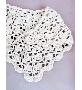 Örgü Bandana Ekru