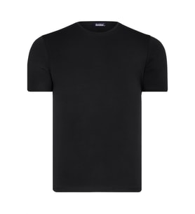 T8569 DEWBERRY BİSİKLET YAKA ERKEK T-SHIRT-DÜZ SİYAH