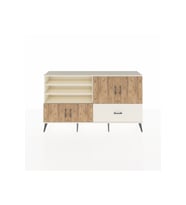 Arges Konsol 5 Raflı Tek Çekmeceli 4 Kapaklı 176x30x99 Aytaşı-Çam/Aytaşı