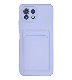 Mey İthalat® Mi 11 Kılıf Kelvin Kartvizitli Silikon - Lila