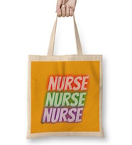 Nurse Gift İdea Funny Saying Quote-Nursing Medical Bez Çanta Uzun Saplı