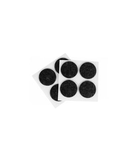 KENDİNDEN YAPIŞKANLI KEÇE PED YUVARLAK SİYAH 50MM 24 PARÇA 30116