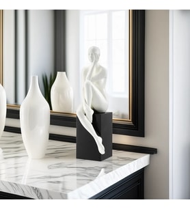 Estetik Kadın Heykeli Minimal ve modern hediyelik dekoratif obje 15 cm