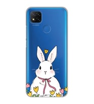 Xiaomi Redmi 9C / 10A Uyumlu Tavşan Tasarımlı Şeffaf Telefon Kılıfı