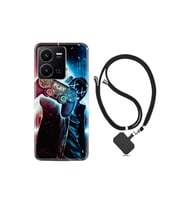 Vivo Y35 Kılıf Ipli Boyun Askılı Desenli Silikon Play Me 1757