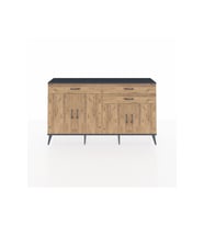 Arges Konsol 2 Raflı 3 Çekmeceli 4 Kapaklı 176x30x99 Antrasit-Çam