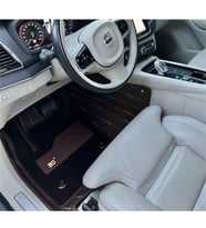 Volvo Xc90 2015-2024 Arası 5 Kişilik Aracına Özel 8d Çift Katmanlı Havuzlu Paspas Takımı (Kahverengi) (Altın)