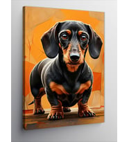 Kanvas Tablo Sevimli Dachshund Köpek