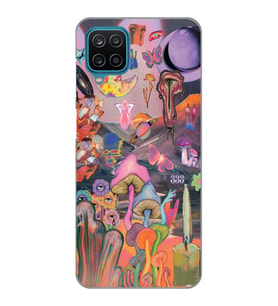 Samsung Galaxy A12/M12 Uyumlu Aesthetic Desenli Şeffaf Telefon Kılıfı