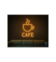 CAFE Yazılı ve Şekilli Neon Tabela