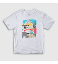 Presmono Unisex Çocuk Beyaz Lost In Paradise V2 Jujutsu Kaisen T-Shirt 351937tt