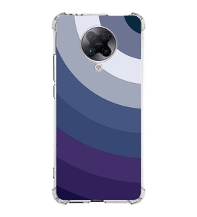 Xiaomi Poco F2 Pro Köşe Korumalı Antişok Kapak Renk Cümbüşü Tasarımlı Şeffaf Silikon Kılıf