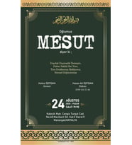 Kişiye Özel Sünnet Davetiyesi Beyaz Zarflı 9014 Kodlu