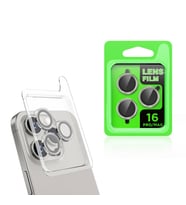 Apple iPhone 16 Pro Uyumlu Zore CL-07 Kamera Lens Koruyucu (Gri-Gri)