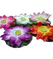 Nilüfer Su Çiçeği Havuz Su Feneri (Tealight Mumluk).5 Ad.(5 farklı renk)