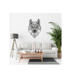 Geometrik Kurt Tablo Ahşap Mdf Lazer Kesim