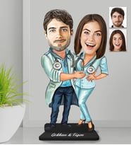 Kişiye Özel Doktor Arkadaş Ahşap Biblo-1