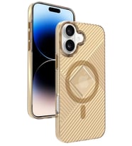 Joko Apple iPhone 16 Stella PC Sert Magsafe Kılıf - Gold